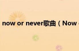 now or never歌曲（Now or never Jodie Connor单曲）