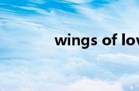 wings of love歌曲表达情感
