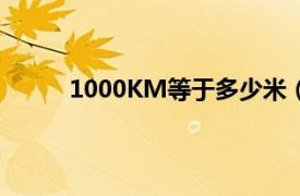 1000KM等于多少米（1000km等于多少米啊）