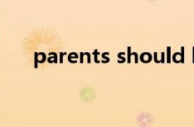 parents should help their children