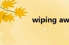 wiping away（wiping）
