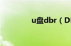 u盘dbr（DBR 硬盘DBR）