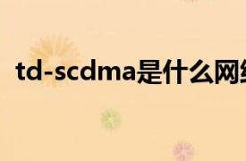 td-scdma是什么网络类型（TD-SCDMA）