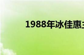 1988年冰佳惠主演了TVB电视剧