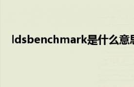 ldsbenchmark是什么意思（Benchmark是什么意思）