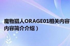 魔物猎人ORAGE01相关内容简介介绍（魔物猎人ORAGE01相关内容简介介绍）