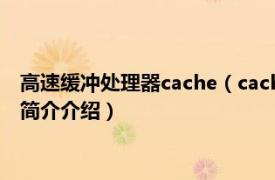 高速缓冲处理器cache（cache-cache 高速缓冲存储器相关内容简介介绍）