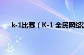 k-1比赛（K-1 全民网络游戏大赛相关内容简介介绍）