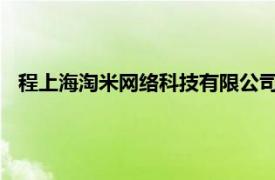 程上海淘米网络科技有限公司联合创始人、总裁相关内容简介