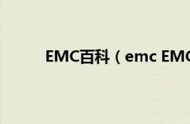 EMC百科（emc EMC公司相关内容简介介绍）