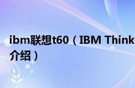 ibm联想t60（IBM ThinkPad T60 2007BT1相关内容简介介绍）