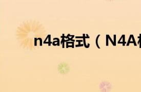 n4a格式（N4A相关内容简介介绍）