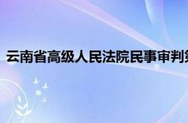 云南省高级人民法院民事审判第一庭副庭长刘茜：相关内容简介