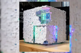 Snow White Borg Cube 已准备好融入您的桌面