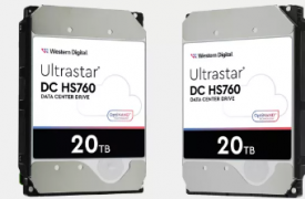 WD 推出具有类似 SATA SSD 吞吐量的双执行器 20TB HDD
