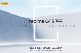 REALME GT3 将于本月推出 配备 240W 充电