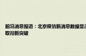 前沿消息报道：北京疫情新消息数据显示感染人数比之前要多了 冬凌草与新冠搏击研究取得新突破