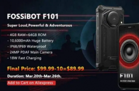 FOSSIBOT F101 三防手机完整规格发布