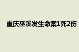 重庆巫溪发生命案1死2伤 嫌犯落网具体详细内容是什么
