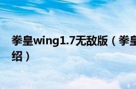 拳皇wing1.7无敌版（拳皇wing1.6无敌版相关内容简介介绍）