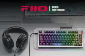 飞傲专为发烧友设计的机械键盘内置 DAC 和耳机放大器