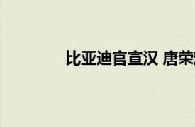 比亚迪官宣汉 唐荣耀版将于2月28日上市